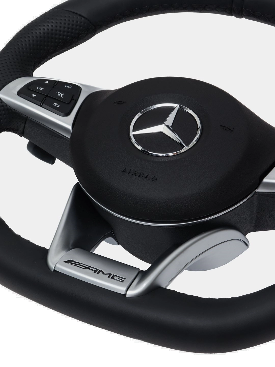 Avtomobil ruli Mercedes 205 Tiptronik RL, charmli, qora - rasm №6 Avtomobil ruli Mercedes 205 Tiptronik RL, charmli, qora bo'lib to'lash
