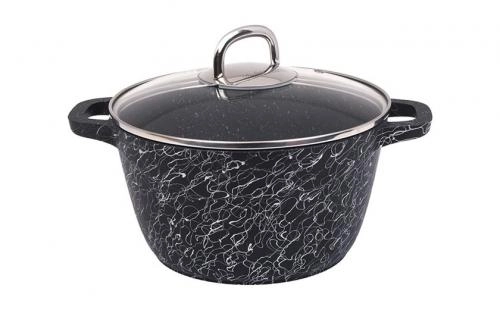 Kukmara  Kukmara "Gratsiya" (Black-Gold, White-Gold, Black-Silver) 4.5 litr kostryulkasi tez yetkazib berish