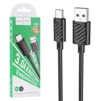 Кабель Hoco X88 USB - Type-C 1m черный онлайн
