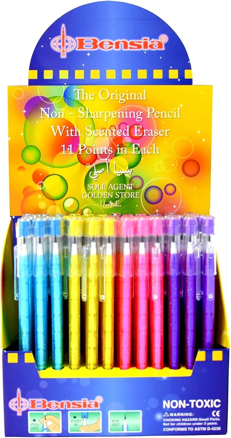 Неострижимый карандаш Bensia D-4236 с ароматным ластиком (1 шт) недорого