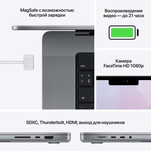 Ноутбук Apple MacBook Pro 16 16GB/1TB Late  (Gray) (процессор M1 Pro) в Узбекистане