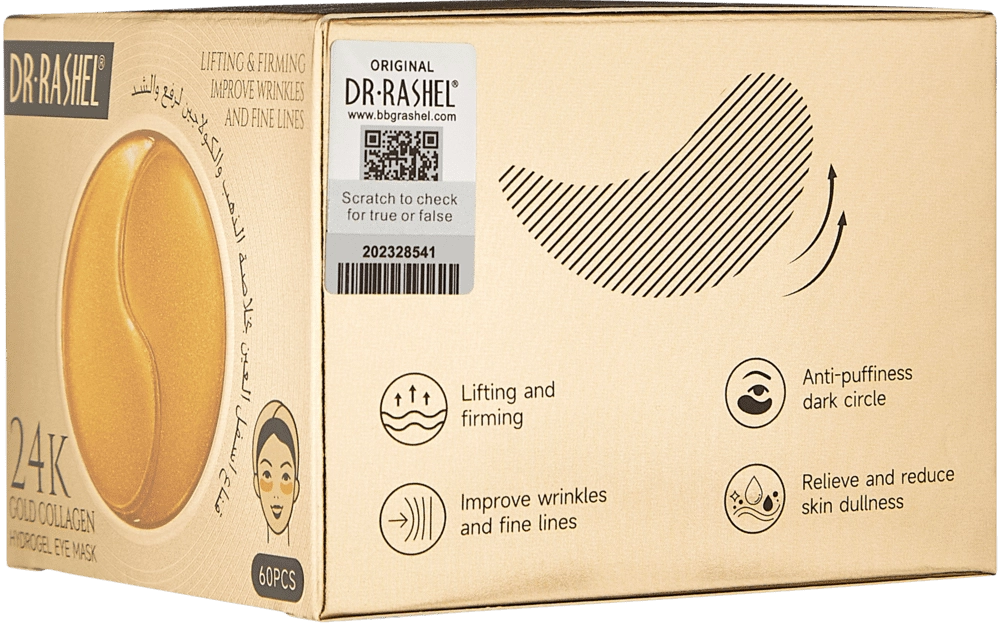 24K GOLD COLLAGEN LIFTING & FIRMING HYDROGEL EYE MASK 60 DONA GIDROGEL PATCHI arzon