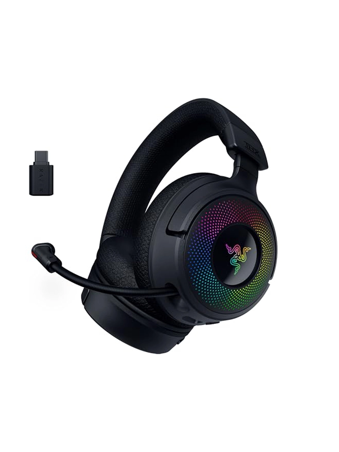 Razer Kraken V4, USB-A/WL/BT, RGB, eshitish vositasi, black sotib olish