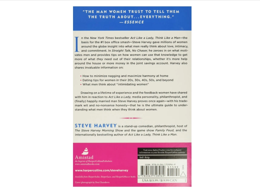 Steve Harvey: Straight Talk, No Chaser: How to Find, Keep, and Understand a Man недорого