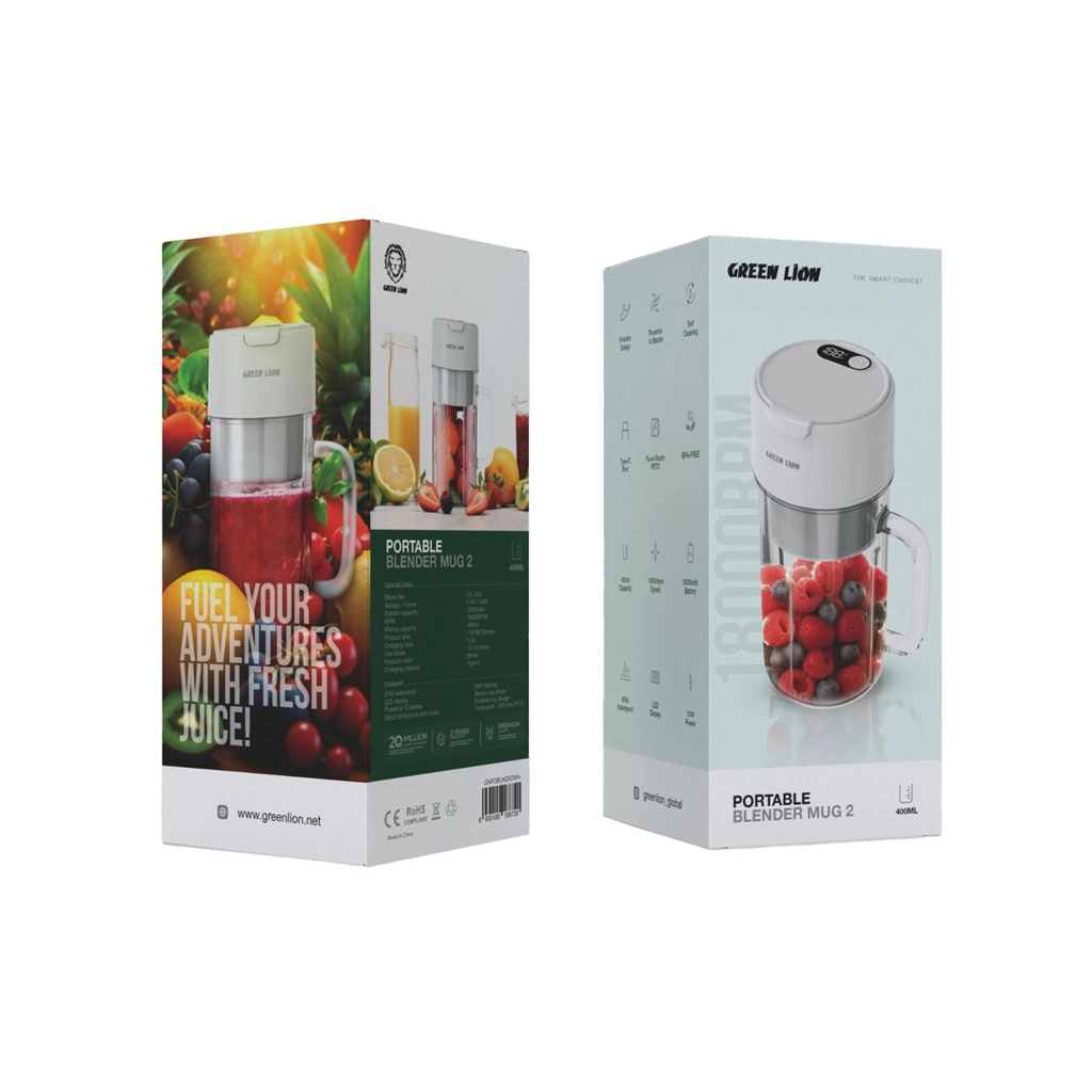 Green Lion Mug 2 400ml oq blenderi arzon