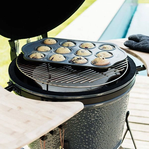 Berghoff kulrang, keramika ko'mirli gril-pechi bo'lib to'lash