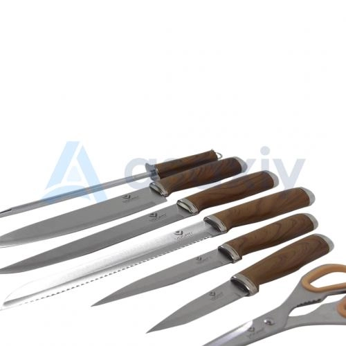 Набор ножей от Life Smile Brown 01 (8 предметов) в Узбекистане