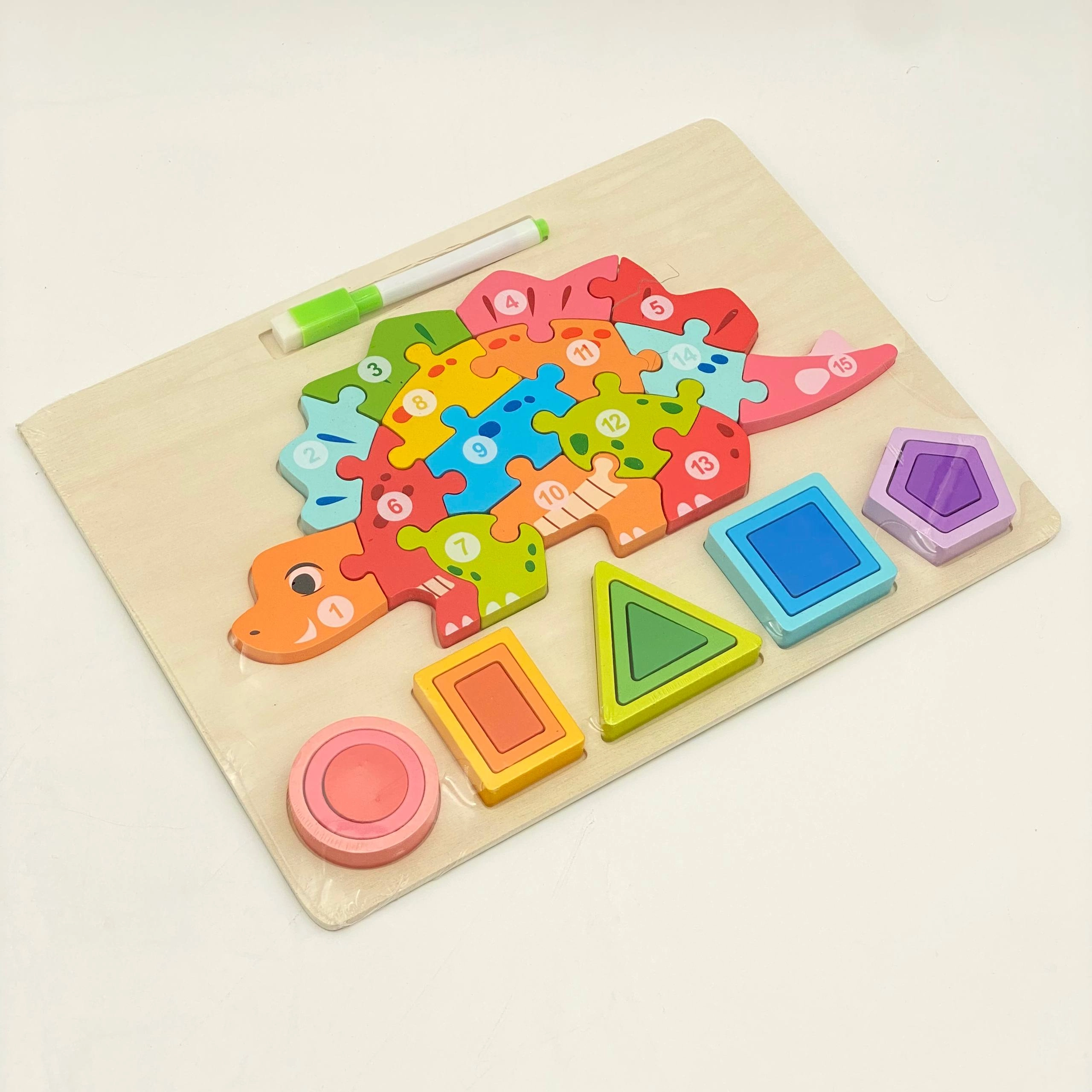 Taxta pazl: Raqamlar va shakllar bo'lib to'lash