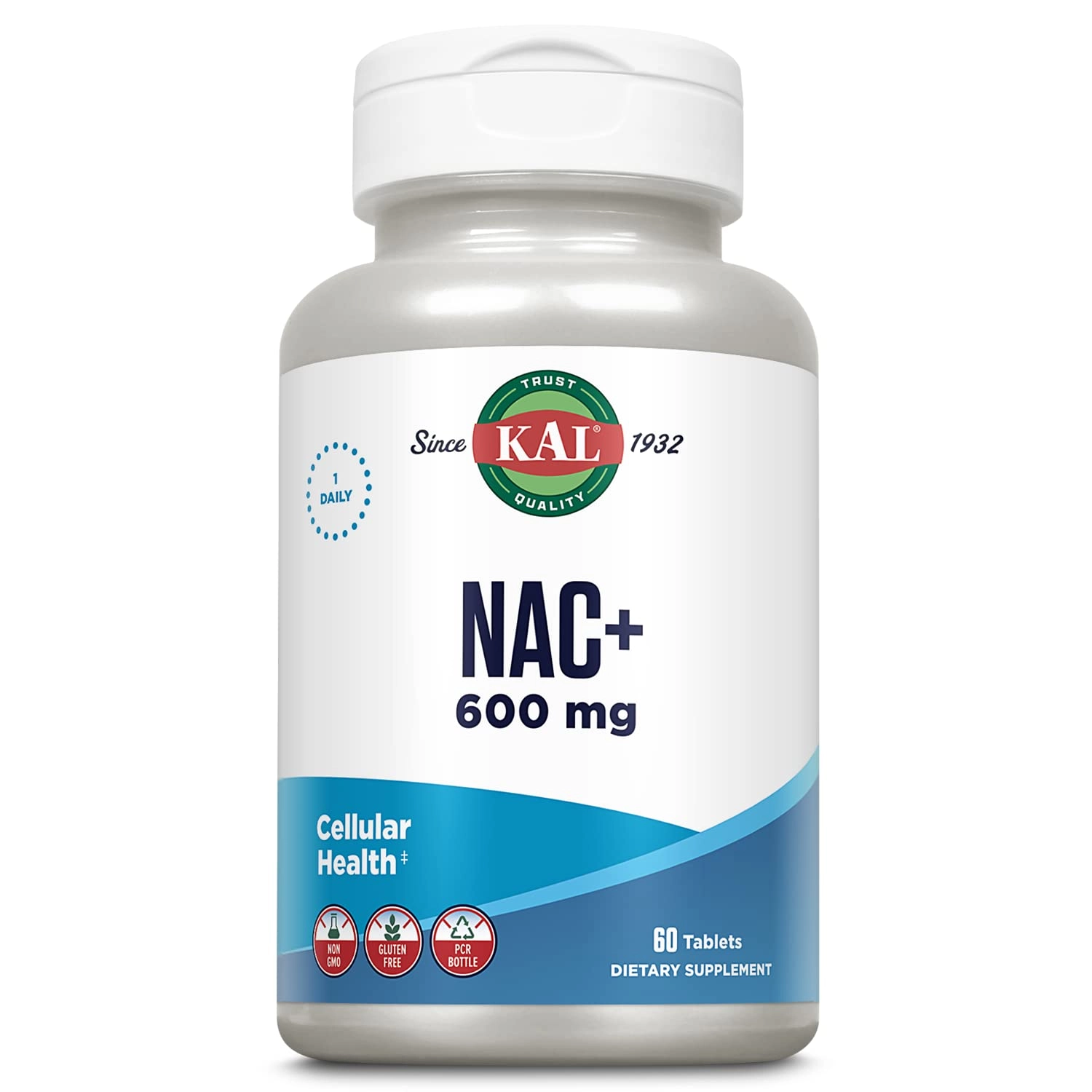 NAC+ (N-ACETYL L-CYSTEINE) 600 МГ 60 ТАБЛЕТОК KAL (10307) купить