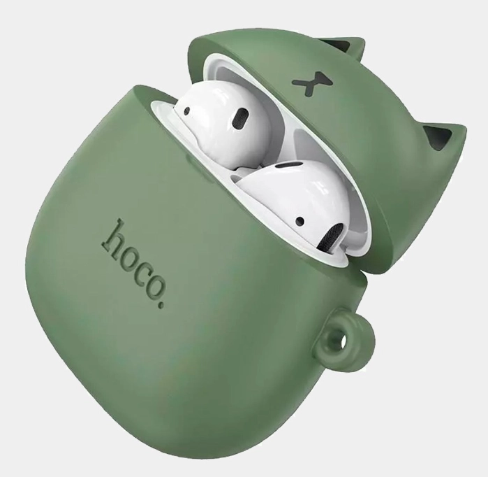 Беспроводные наушники Hoco EW45 зеленые недорого