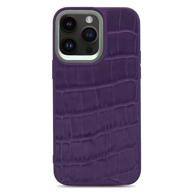 Чехол Kajsa Classic Croco для iPhone 14 Pro/14 Pro max фиолетовый купить