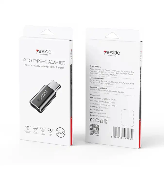 Yesido GS22 Lightning to Type-C adapteri arzon