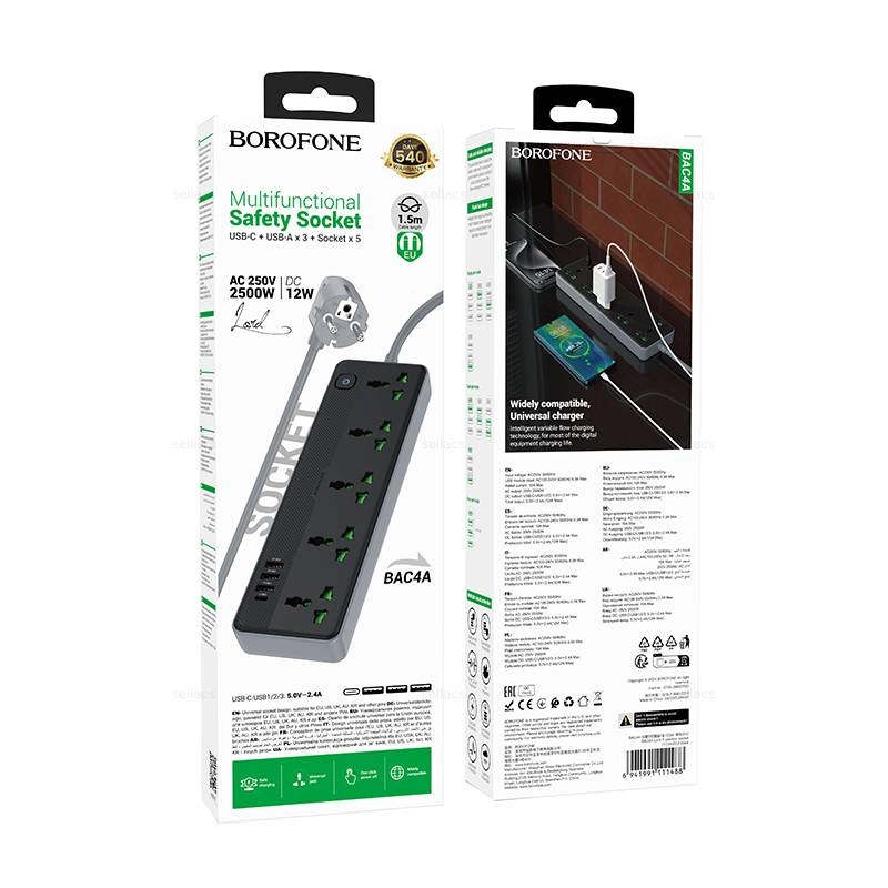 Удлинитель Borofone BAC4A онлайн