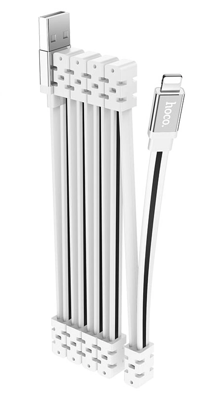 Hoco U103 USB to Lightning Magnetic oq kabeli 1m arzon
