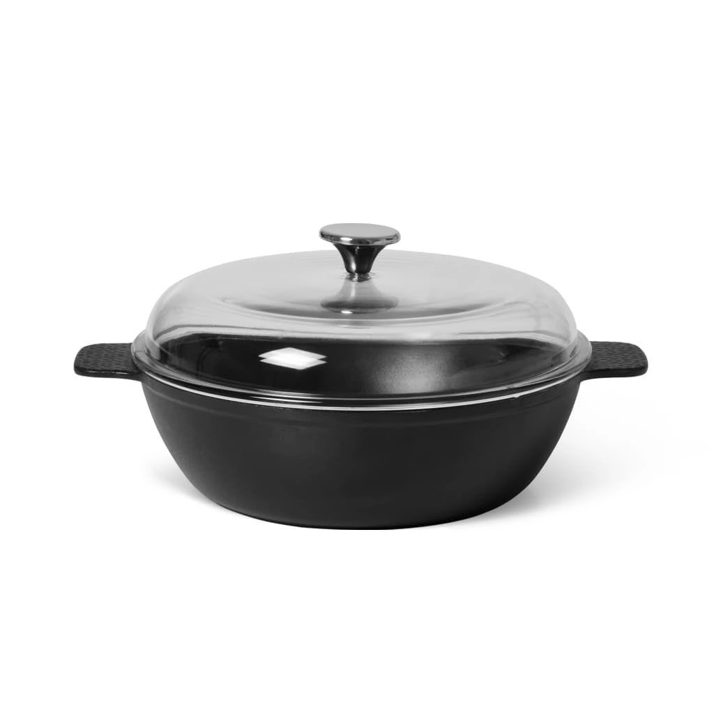 Сотейник Fissman Nomada 28x8 см / 4,1 л со стеклянной крышкой недорого