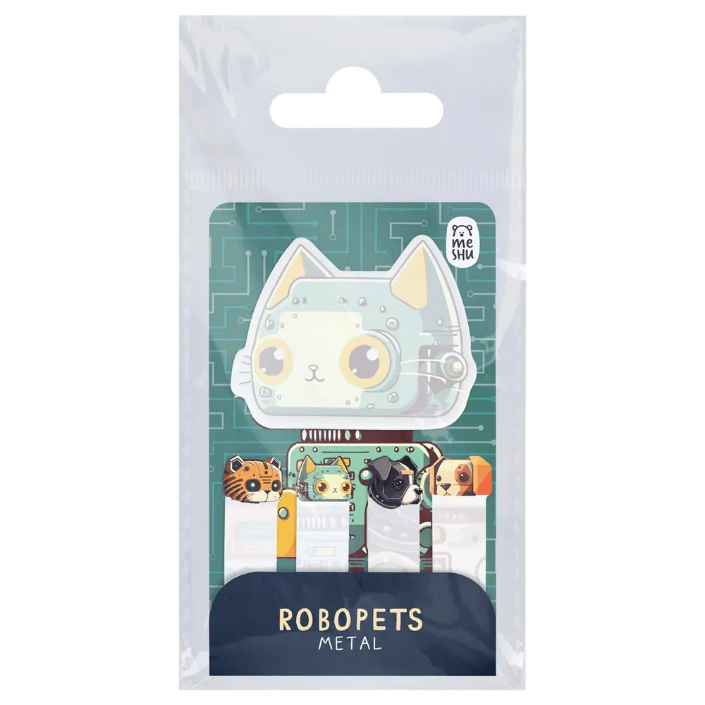 MESHU "Robopets Metal" stikyer va zakladkalar to‘plami, 20 varaq O'zbekistonda