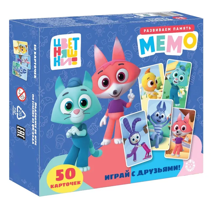 Настольная игра Цветняшки Мемо купить