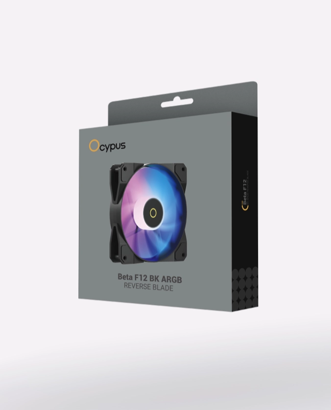Корпусной вентилятор Ocypus Beta F12 ARGB REVERSE BLADE BK онлайн