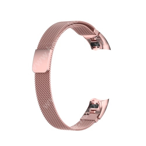 Металлический ремешок для Huawei Band 6 / Honor Band 6 (pink) купить