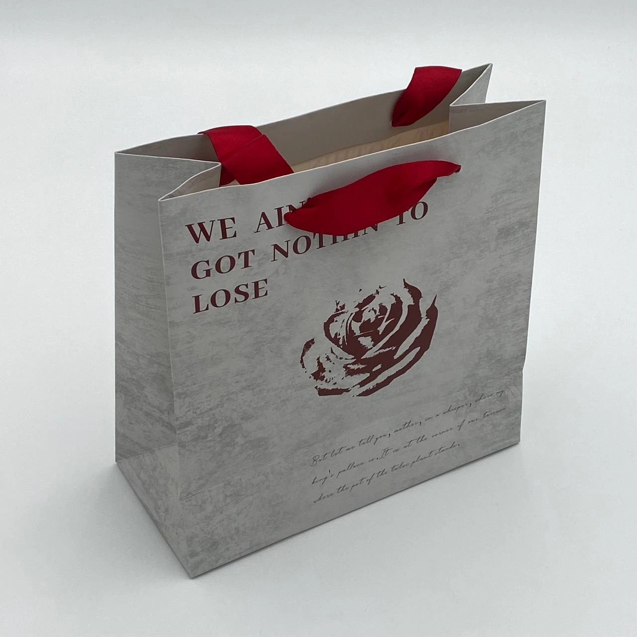 Подарочный пакет Rose роза 22x22x10 см А5 купить