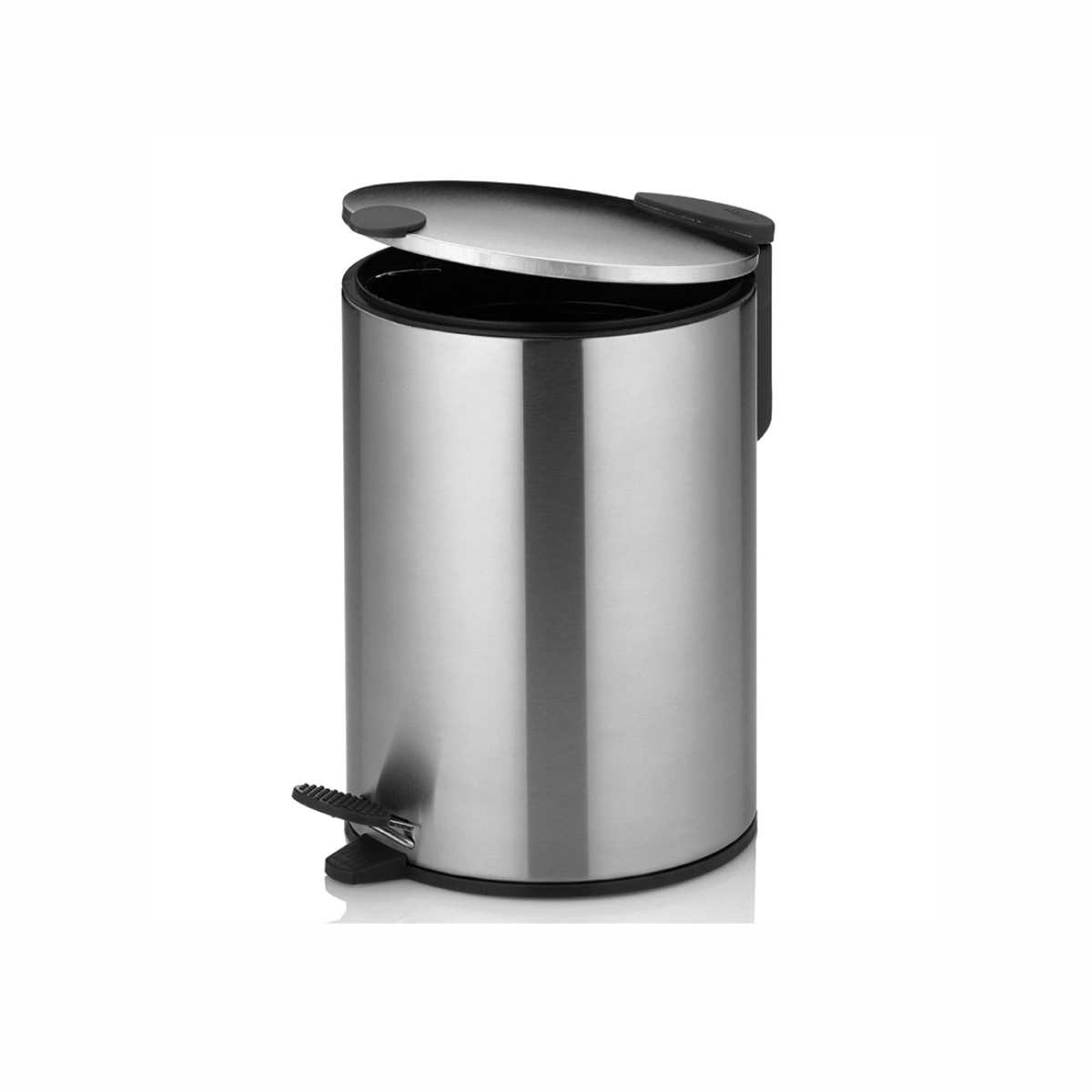 KELA Mats 3 litrlik pedal bilan ishlaydigan axlat chelak Elegant kumush 23615 arzon