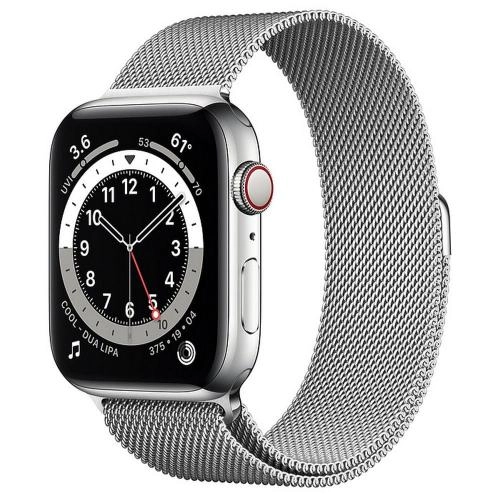 Смарт часы Apple Watch Series 6 GPS + 4G 44mm Stainless Steel Case with Milanese Loop (Black) онлайн