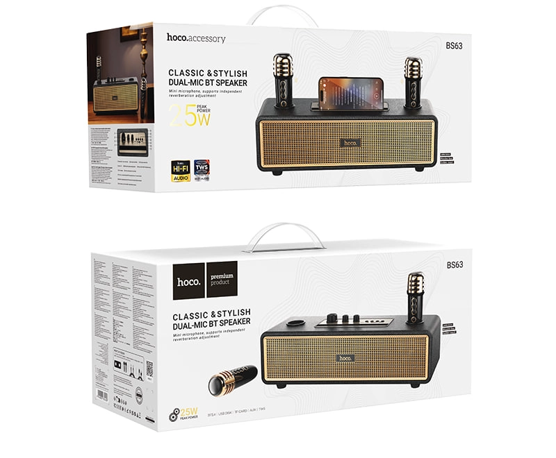 Портативная колонка Hoco BS63 Bluetooth черный в Узбекистане