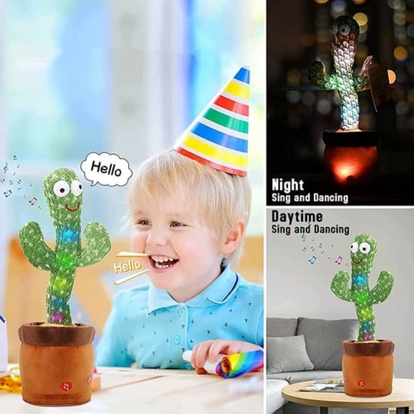 Raqsga tushuvchi kaktus elektr o'yinchog'i (musiqali gapiradigan) NT009 bo'lib to'lash