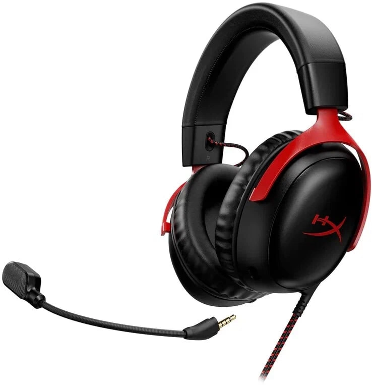 HyperX Cloud III qizil kompyuter quloqchini arzon