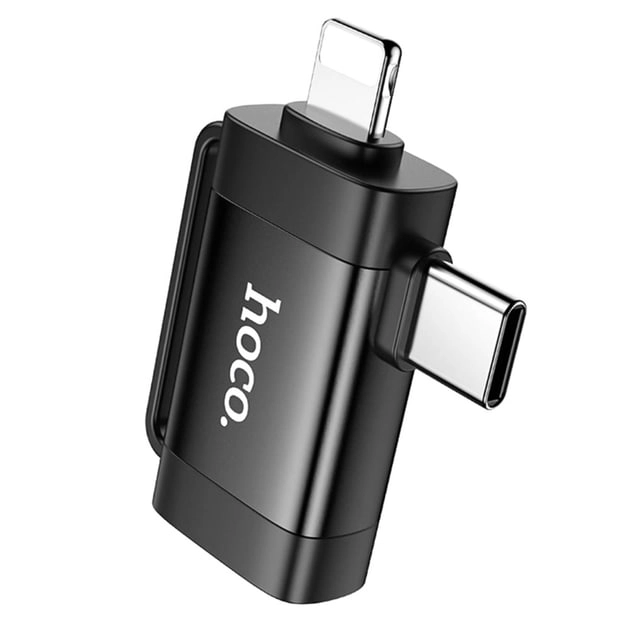 Переходник Hoco UA31F Type-C на USB черный недорого