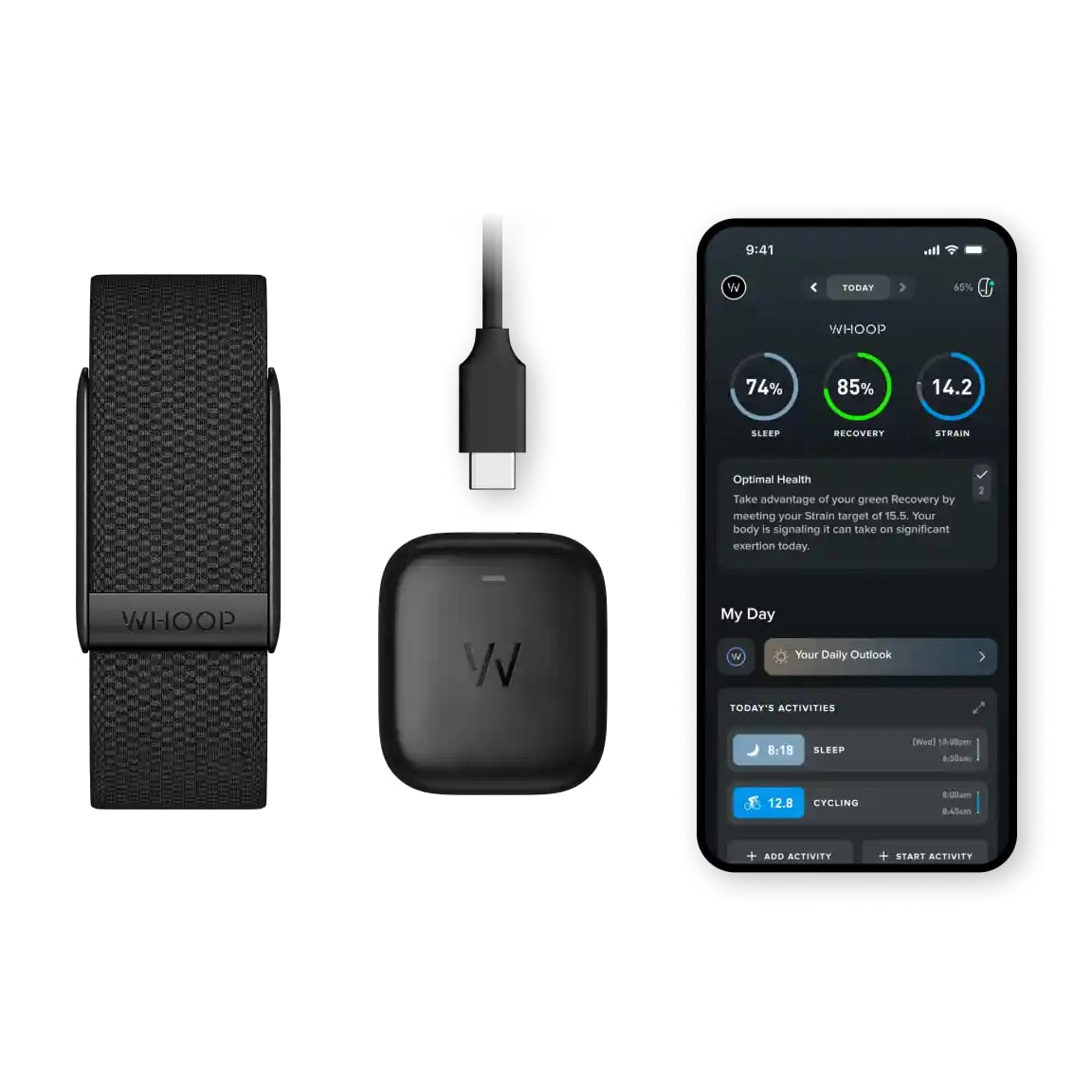 Фитнес-браслет WHOOP 5.0 Peak (с годовой подпиской) характеристики