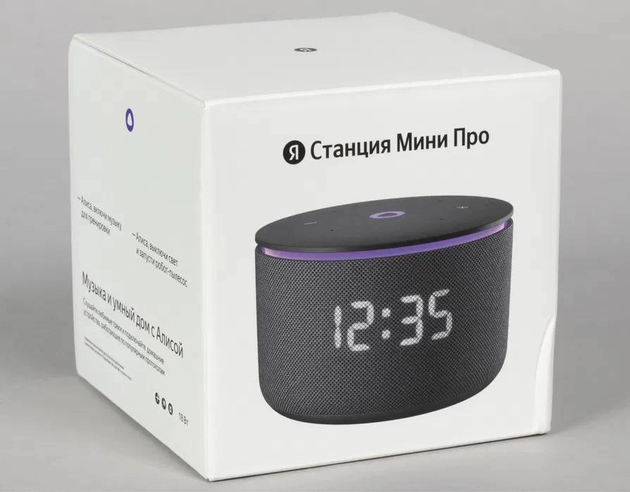 Умная колонка Яндекс Станция Мини 3 про Zigbee YNDX-00059, black недорого