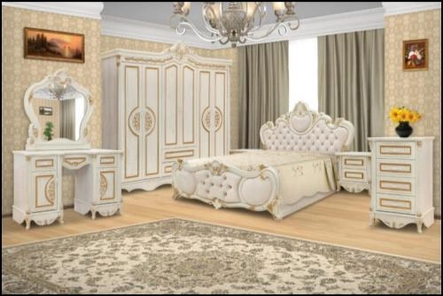 SAVANNA yotoqxona mebeli (marvarid rangli) sotib olish