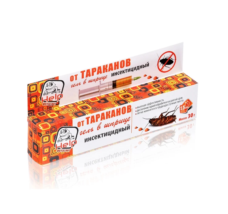 HELP Tarakonlarga qarshi gel, shpritsda, insektitsid, (30 g) sotib olish