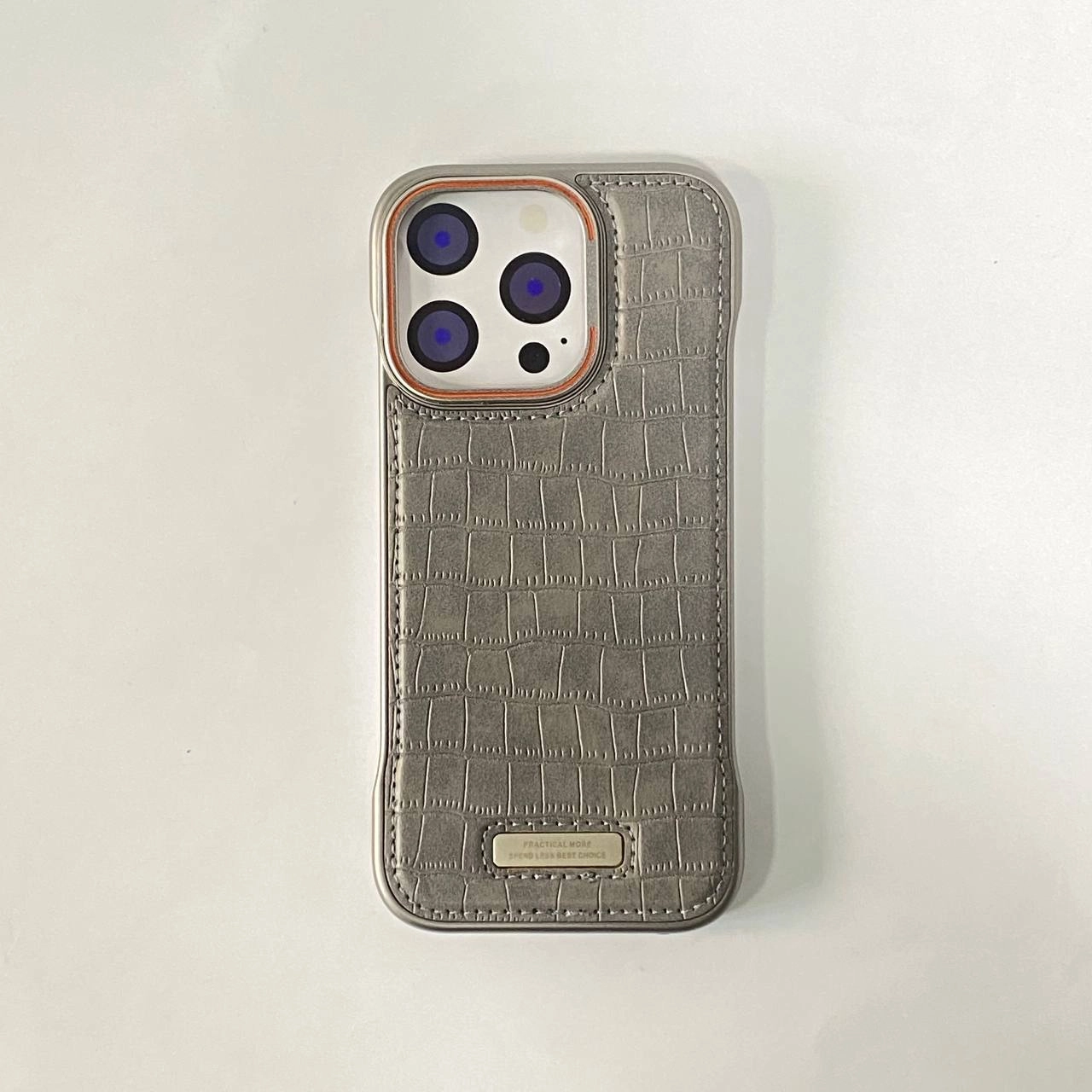 Чехол Крокодил Ch1135 MagSafe серый для iPhone 16 Pro Max купить