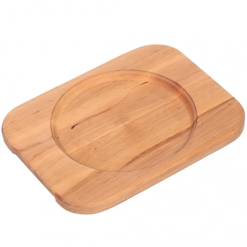 Чугунная жаровня с деревянной подставкой Maysternya 18/2,5 см Т101-02 в Узбекистане