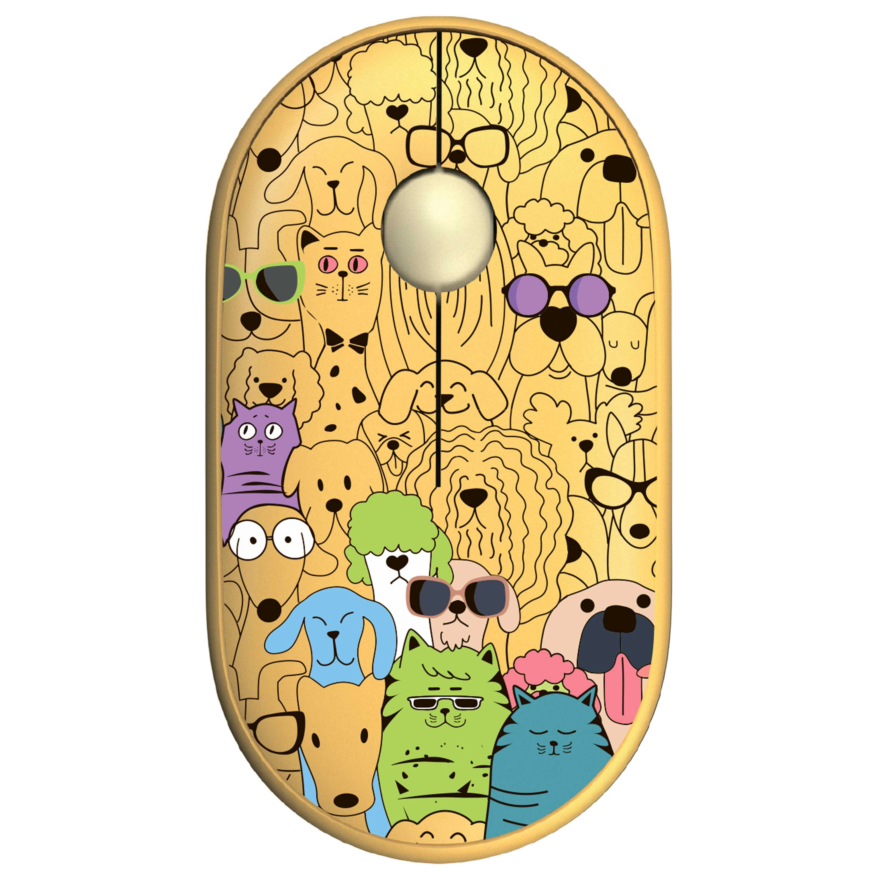 Мышь беспроводная 2E MF300 Silent BT WL PETS:CATS&DOGS купить