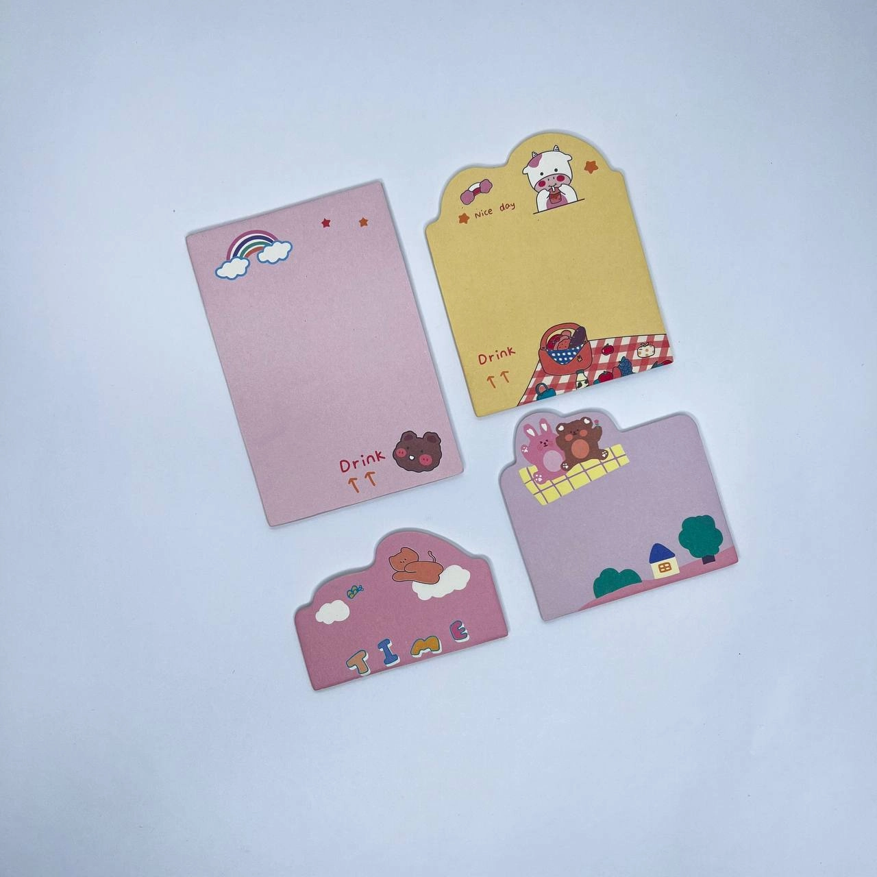 Стикеры для заметок Зайчик (розовый) недорого