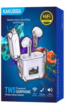 KAKUSIGA KSC-1101 oq simsiz quloqchini arzon