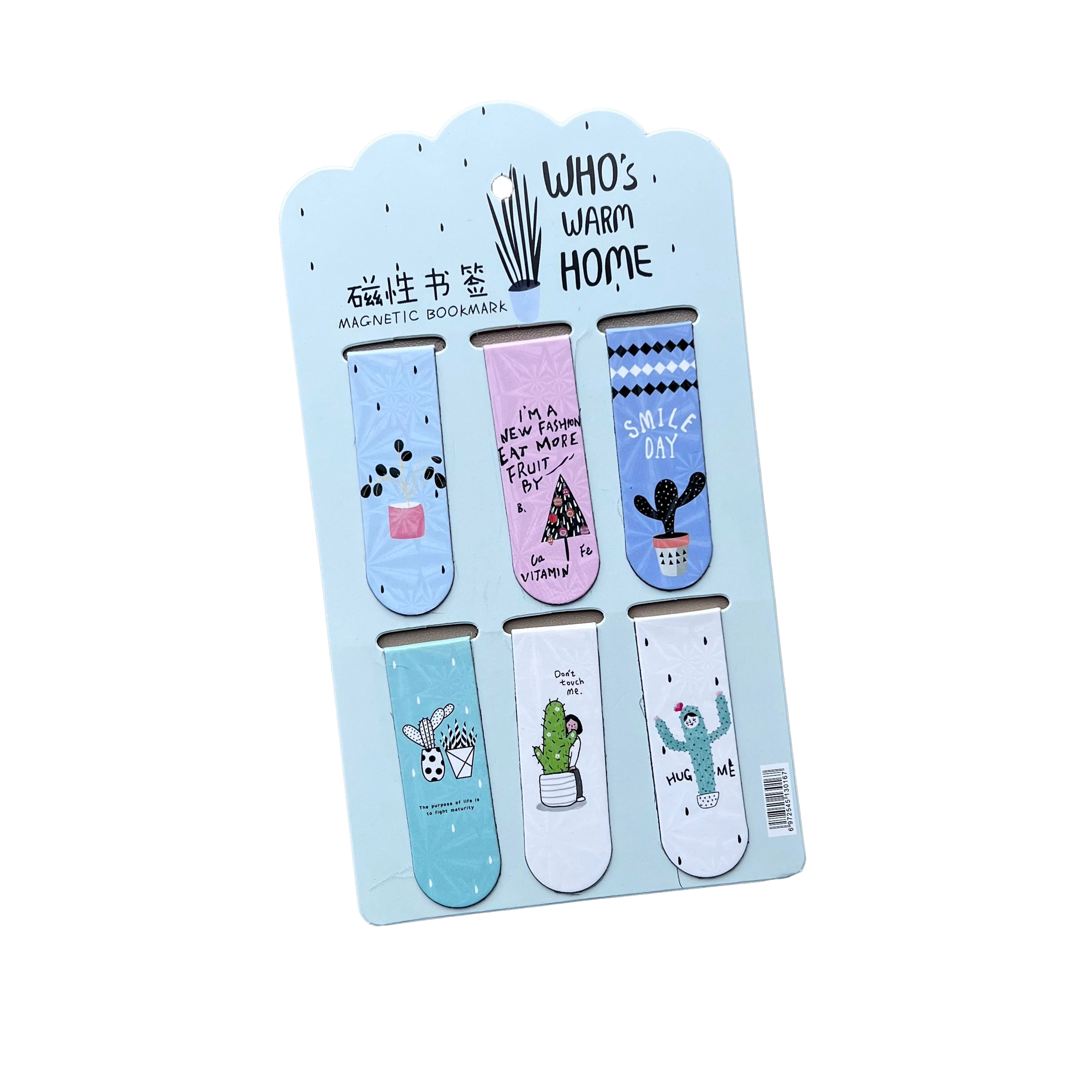 Магнитные закладки «Кактус», 6 шт в Узбекистане