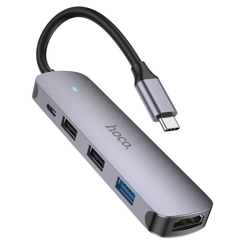 Hoco HB27 Type-C HDTV + USB3.0 + USB2.0*2 + PD HUB adapteri sotib olish
