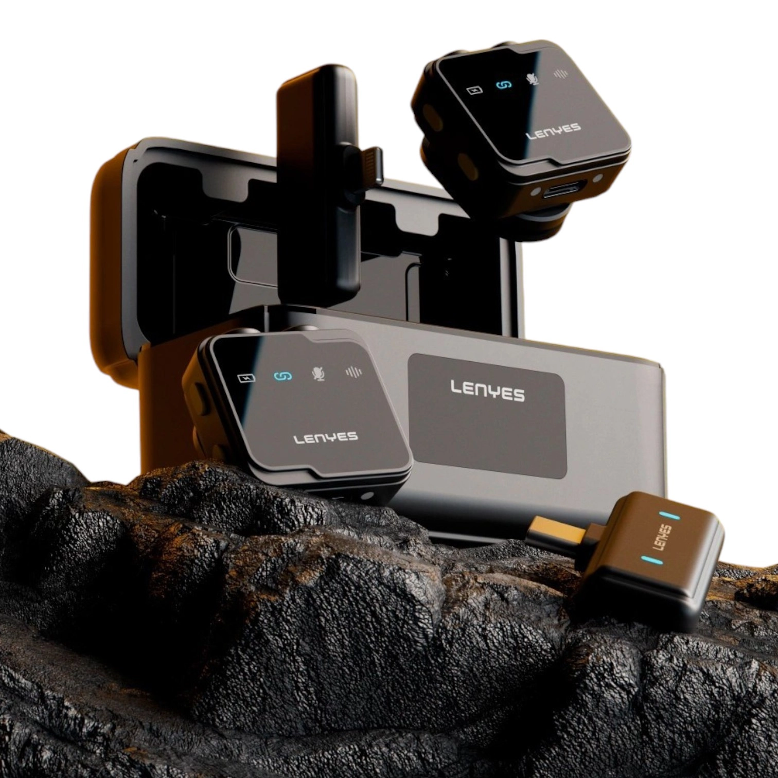 LENYES Wireless LM205 petlichka simsiz mikrofoni , Black onlayn