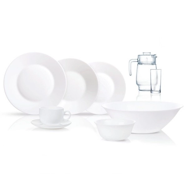 Набор столовой посуды Luminarc Essence white 46 предметов (N1220) купить