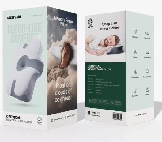 Green Lion Cervical Memory Foam Pillow yostiqchasi O'zbekistonda