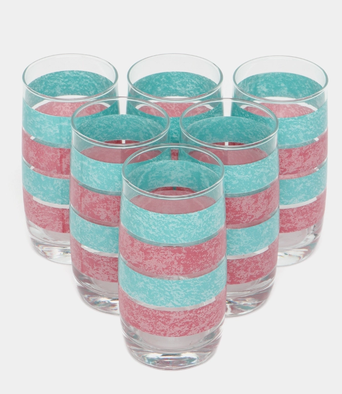 Luminarc Stony Pink & Turquois 46 ta element Stol servisi (V0491) O'zbekistonda