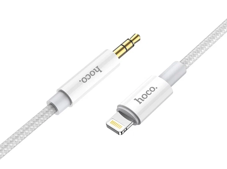 Hoco UPA19 3.5mm to Lightning White kabeli arzon