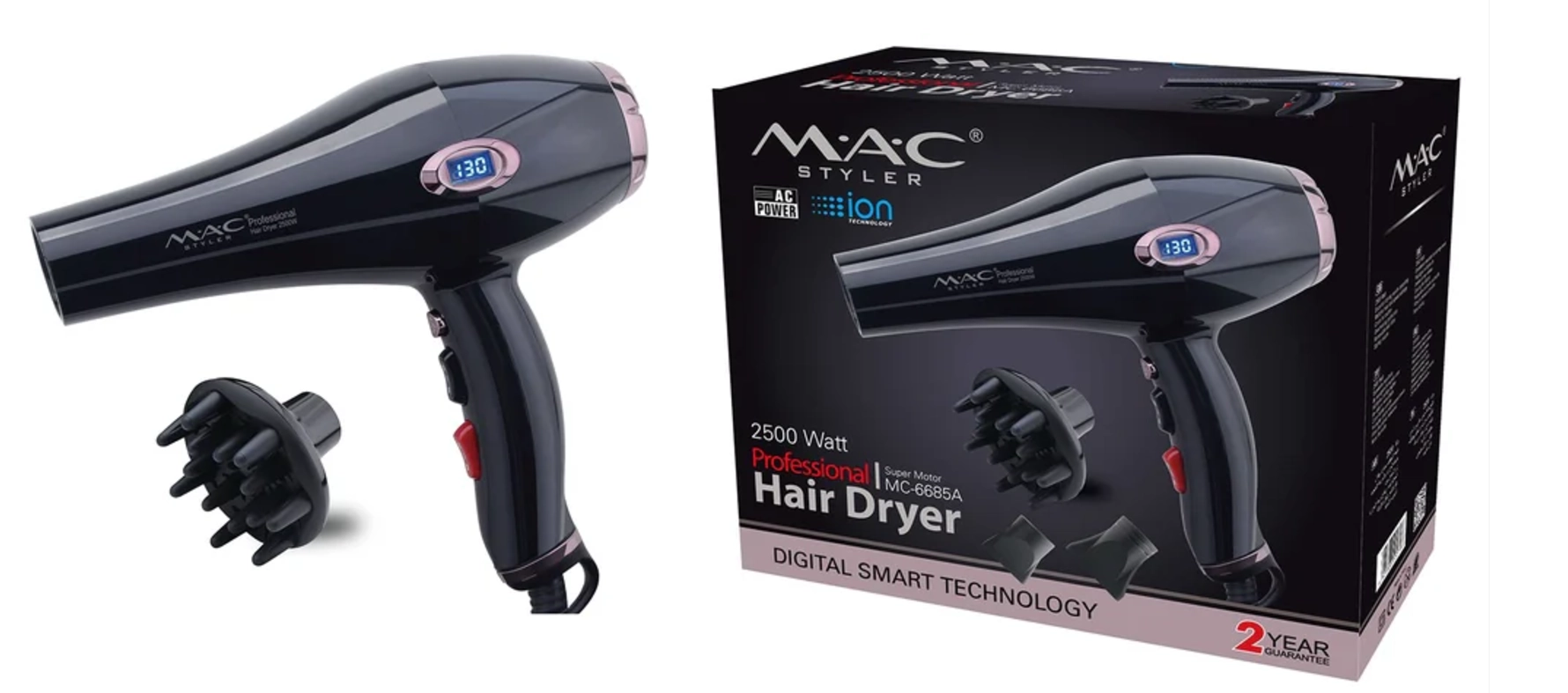 Фен Mac Styler MC-6685A - фото №5 Фен Mac Styler MC-6685A онлайн
