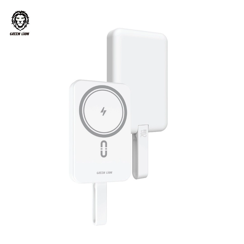 Внешний аккумулятор Green Lion MagSafe Lite PD 20W 10000mAh белый купить