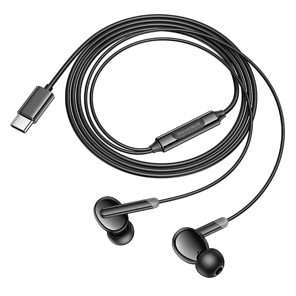 Проводные наушники Borofone BM92 (Type-c) чёрные недорого