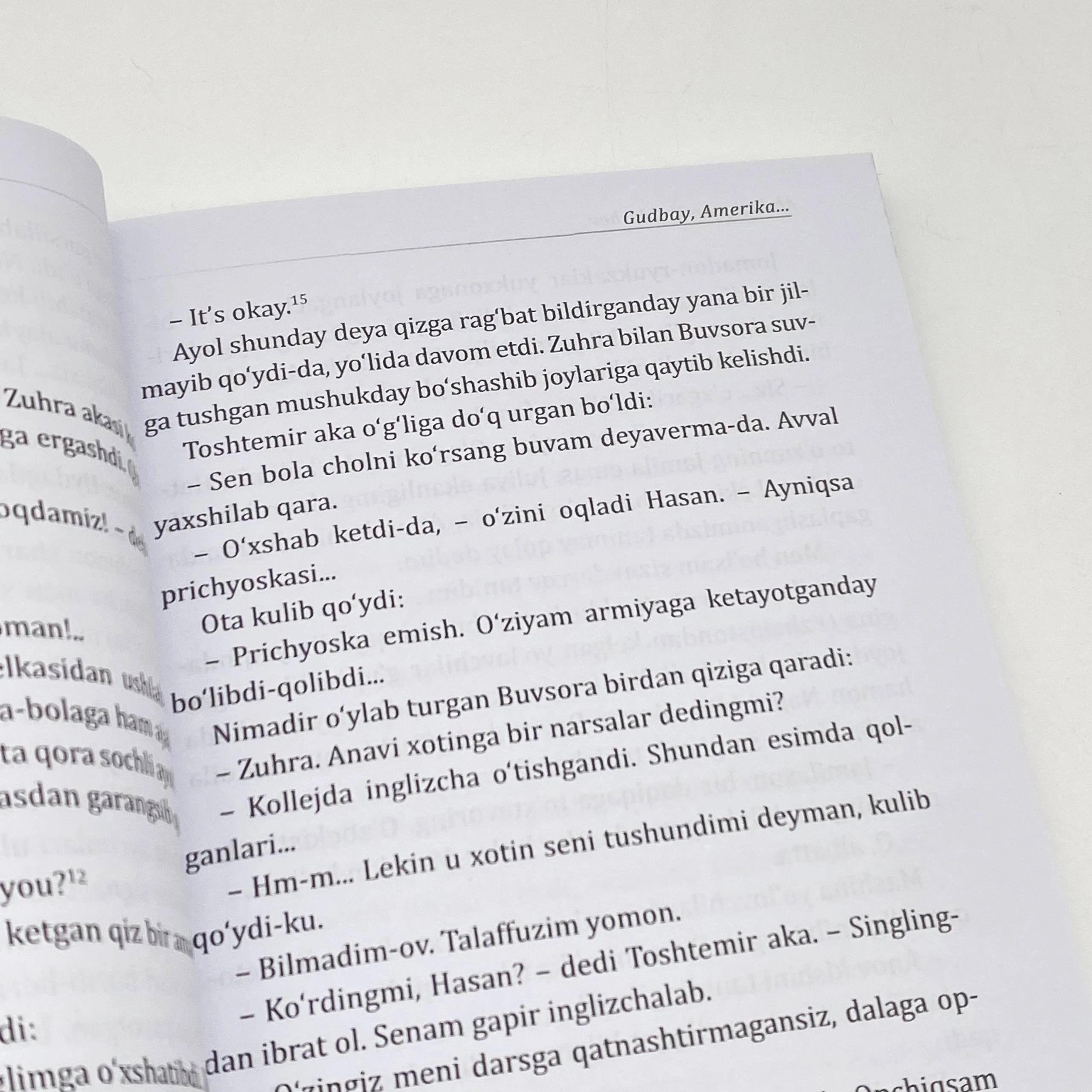 Abdulqayum Yo'ldoshev: Gudbay Amerika arzon